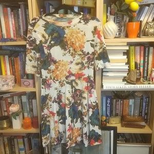 Beautiful multicolored floral a line dress